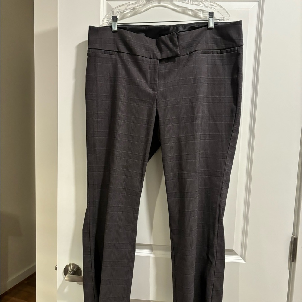 Torrid dress pants. Grey plaid pattern